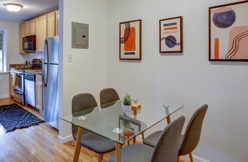 South Park Hill Condo | MidMod 2bdrm with rooftop, walk to Rose Medical