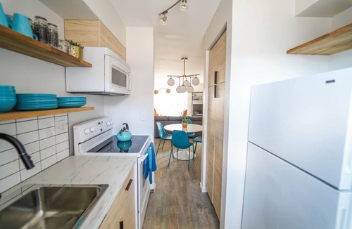 Village Seven Condo | Modern 2 Bedroom 1 Bath Condo with Patio