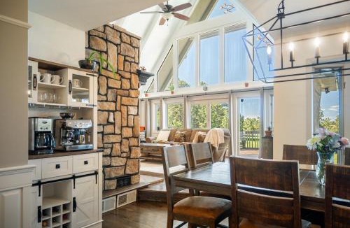 Larkspur House | Modern A-Frame Hot Tub Views