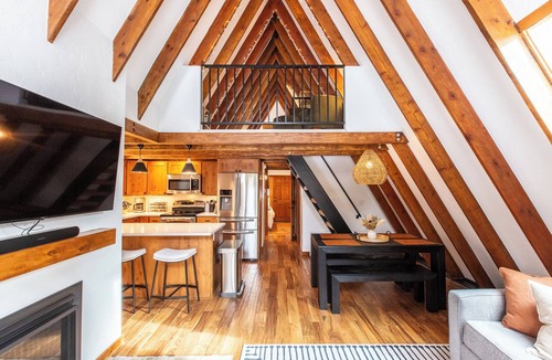 Blue River Cabin | Modern A Frame in Breck ~ Sauna ~ Spa ~ Views