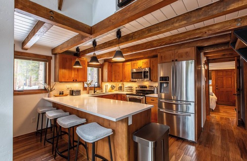 Blue River Cabin | Modern A Frame in Breck ~ Sauna ~ Spa ~ Views
