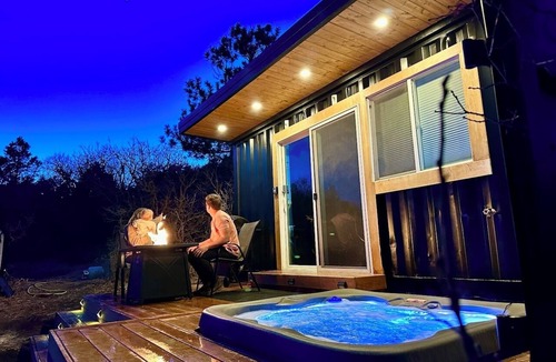 Monument Cottage | Modern Container Tiny Home Private Hot Tub