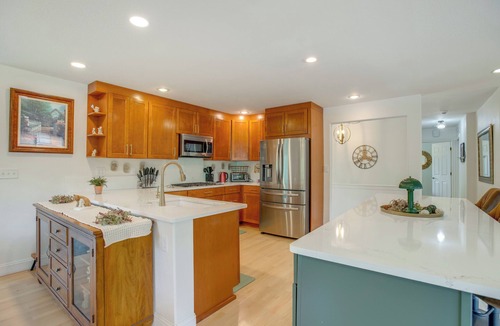 Creighton House | Modern Creekside Home: 9 Mi to Downtown Denver