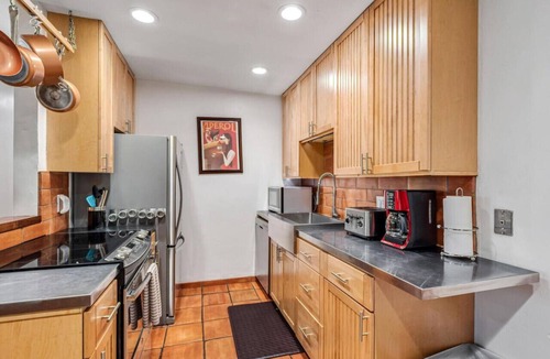Avon Condo | Modern Mountain Riverfront Condo, Walk to Lift