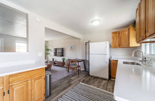 Aurora House | NO exta fees, Beautiful half duplex 3br, 2ba, w/gym, office and fenced in yard.