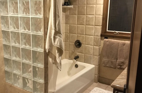 Basalt Cabin | One bedroom en suite with own bath with outstanding views of the mountains