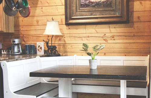 Saint Mary's Cabin | Overlook Lodge - Hot Tub, Fireplace & Private Creek. Family-Friendly!