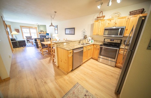 Mountain House Condo | Panoramic Mountain views! Private washer & dryer!