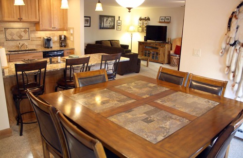 Historic District Condo | Park Place #C-104: Cozy - Close to Town and Lifts - Pool and Hot Tub Access