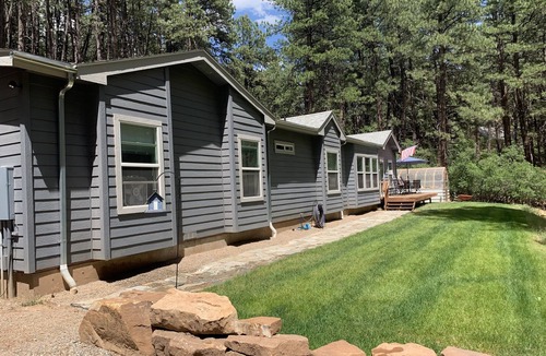 Forest Lakes House | Peace and privacy await among the towering Pine Trees.