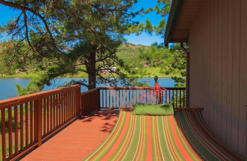 Westcreek House | Peaceful Lakefront Mountain House with Mountain Views in Westcreek CO, Wifi, Grill, Pets with Fee
