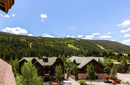 River Run Condo | Penthouse Condo in River Run Village with Mountain Views from Private Balcony