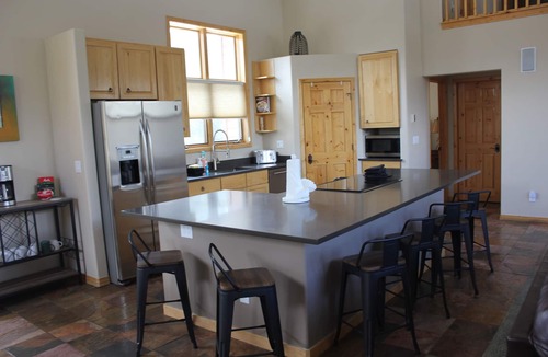 Three Peaks House | Pet Friendly Family Mountain Home with private hot tub!