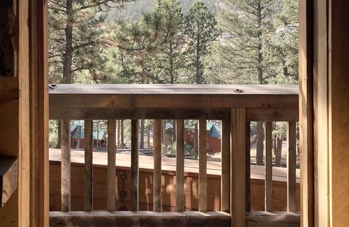 Woodland Park Cabin | PVP53 Luxury Tiny Cabin Overlooking Scenic Views — With Private Hot Tub!