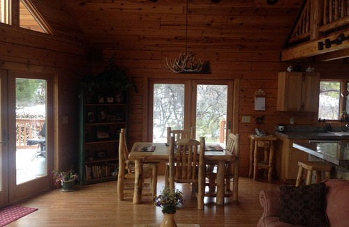 Rye Cabin | Quiet, peaceful log home on 40 acres with nature right out the door.