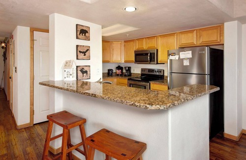 Frisco Condo | Relax lakeside after you ski! Walk to free Ski Shuttle & restaurants!