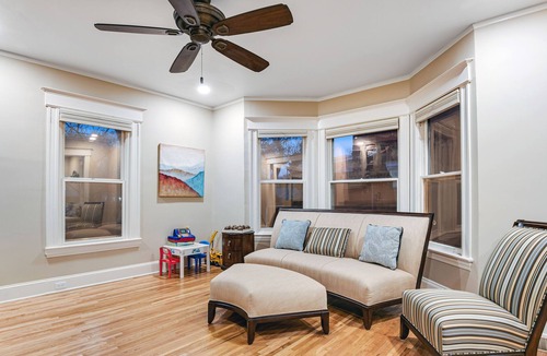 Old North End House | Renovated Victorian in Old North End with alfresco dining, wet bar & central AC