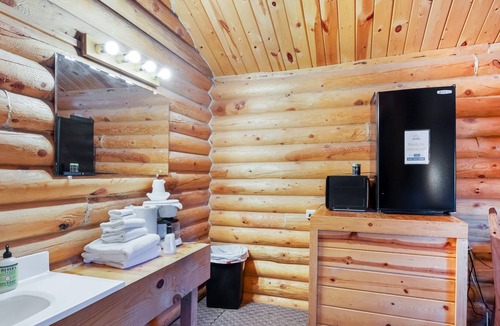 St. Charles Cabin | Rustic studio w/ a kitchenette plus shared sports courts, grills, & more
