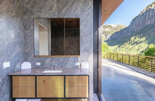 Telluride House | Seamless Glass Tiered House by InvitedHome | Panoramic Views, Cedar Hot Tub