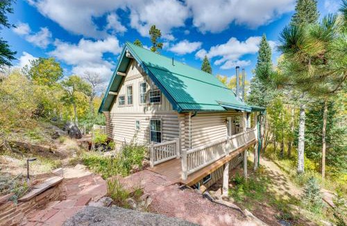 Red Feather Lakes House | Secluded Log Cabin with Game Room and Forest Views