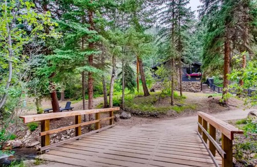 Idaho Springs Cabin | SHALE Vibrant & Chic Mod Stylish CREEKSIDE CABIN
