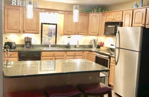 Peak 9 Condo | Ski In Newly Refinished Condo ON THE RIVER. Stunning location near Main Street