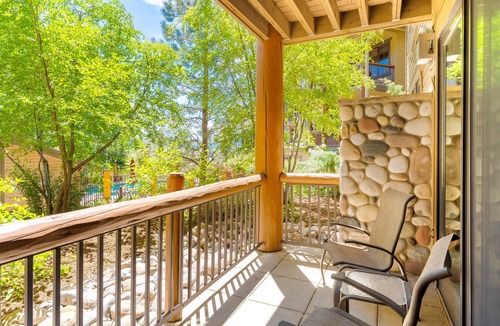 Steamboat Springs Condo | Ski-in/out condo with W/D, gas fireplace, pool, hot tub, & free WiFi