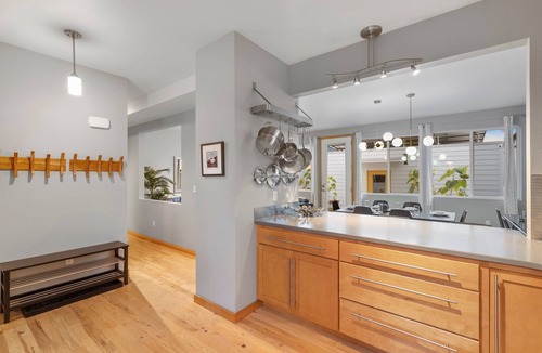 Old Town North House | Sleek Home Near Old Town W/Rftp Hot Tub & Mtn Views