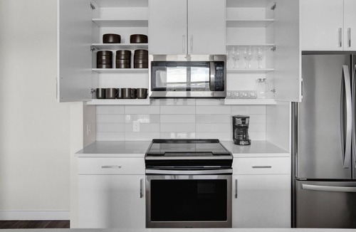 Ballpark Apartment | Sleek RiNo 2BR w/ Pool, W/D & Gym, 2 blocks to Coors Field, by Blueground