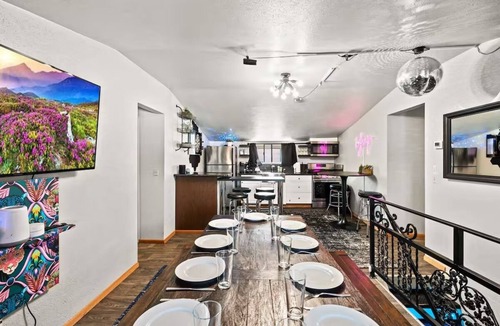 Sunnyside House | Sleeps 30! Denver Rally House w/Game Rooms, Hot Tub, Private Chef & 420 Shuttle