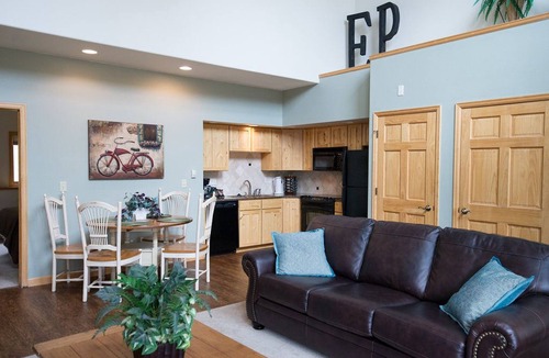 Stanley Hills Condo | Spacious, bright condo w/outdoor hot tub, and amazing views of Estes Valley!
