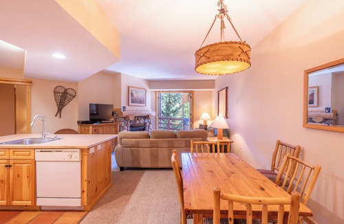 Copper Mountain Village Condo | Spacious condo that sleeps 4, steps from the lifts, free wifi & parking