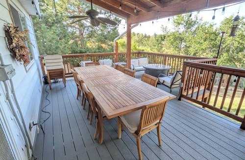 Foothills House | Spacious Luxury 5-bedroom house in Lakewood, CO with hot tub, fireplace & more!