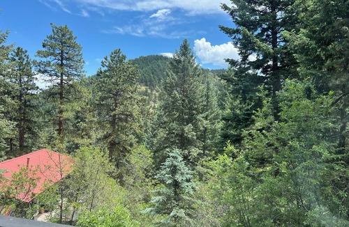 Indian Hills Cabin | The Happy Bear Lodge. Private, cozy, clean and minutes from Red Rocks