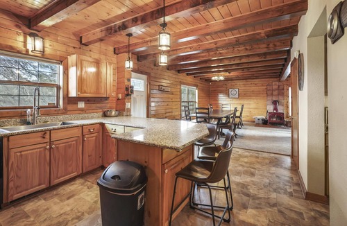 Florissant Cabin | Tranquil 30 acre retreat! Huge cabin with hot tub!