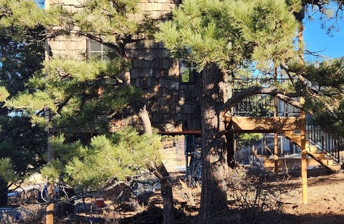 Peyton Cabin | Tree House 1-bedroom cabin in Peyton with WiFi access