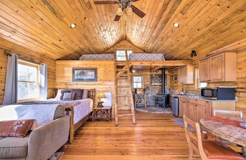 Victor Apartment | Tree-Lined Cripple Creek Retreat w/ Fireplace