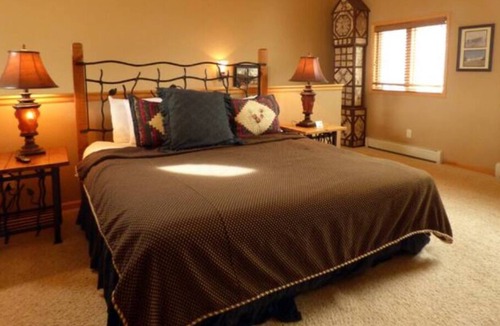 Stanley Hills Condo | Unique, cozy, mountain condo, relax on patio and outdoor hot tub!