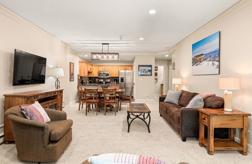 Peak 9 Condo | Village Ski In/Out and Downtown Location