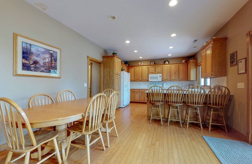 Estes Park House | Waterfront living near Estes Park w/furnished deck & river view