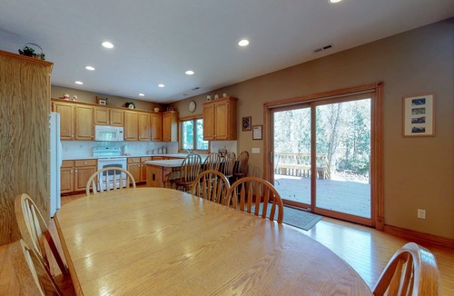 Estes Park House | Waterfront living near Estes Park w/furnished deck & river view