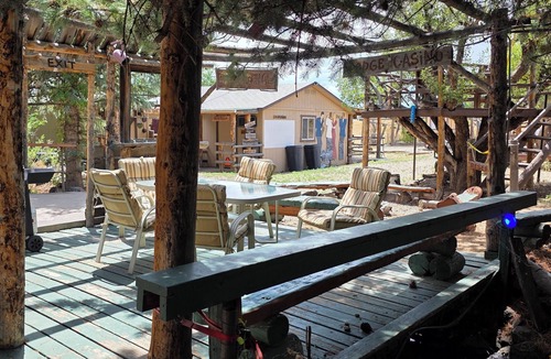 Cedaredge Cabin | Where the Creek Giggles and the Pillows Hug Back. King Bed with Full Kitchen.