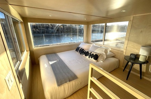 Pear Park House | XL tiny home with two lofted queen beds and full size futon on the main level.