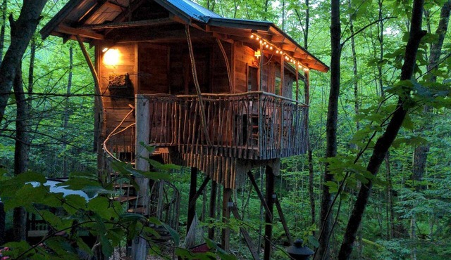 Charming Treehouse with Private Woodland Retreat near Saratoga Springs, Middle Grove, New York