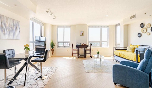 Downtown Silver Spring 2BR Skyline Balcony Suite Walkable to DC Metro LuxePad in Silver Spring