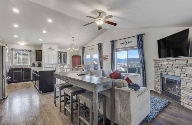 Amazing modern home in great location with views of the Front Range mountains and Pikes Peak!