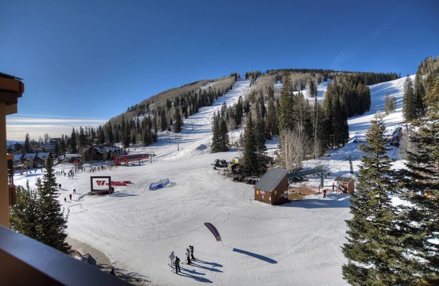 Modern Village Center Ski In/Out Condo with Slope Views
