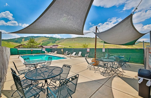 Mountain manor with fireplace, tennis, balcony, heated pool, & amazing view