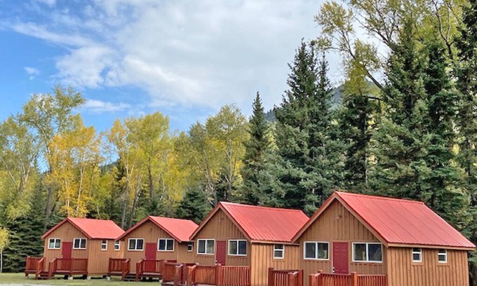 Alamosa Cabin | AIYM Camp Riverfront Cabin #1. In the Rio Grande National Forest, Alamosa Canyon