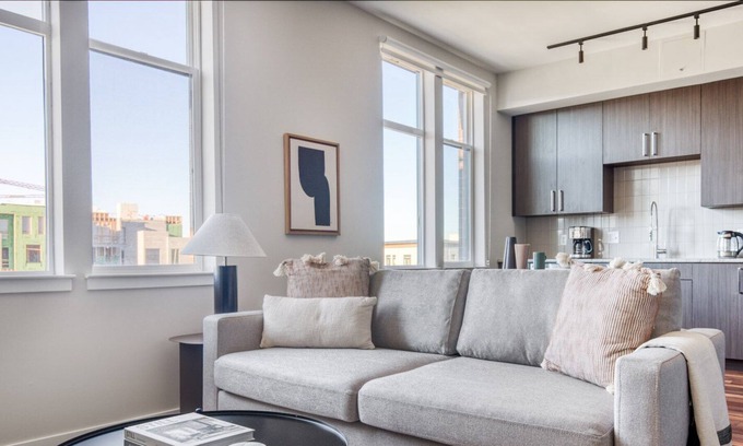 Transit Village Apartment | Charming Boulder 1BR w/ Pool, W/D & Spa, nr Google Campus, by Blueground